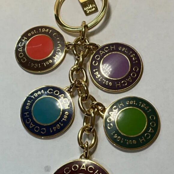 NWOT'S Coach Oversized / Jumbo Snaphead Bag Charm / Keychain / Key Ring - Rare - Picture 2 of 6
